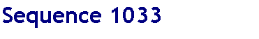 Text Box: Sequence 1033